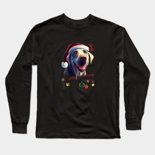 Christmas happy Labrador Retriever Dog Long Sleeve T-Shirt